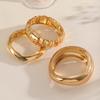 European and American Jewelry Exaggerated Heavy Industry Jewelry Glossy Bracelet Oval Personality Wide Bracelet Bracelet