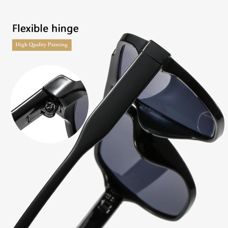 Designer Sunglasses Single Beam Large Frame Versatile Toad Glasses Stylish UV Protection