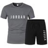 Mens Casual Shorts Set Breathable Mesh Cotton T-Shirt Sportswear Teens Adults