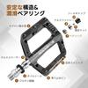 ROCKBROS Bicycle Flat Chromoly Lubricated for Road Cross Mountain and Folding Bikes Pedals, 9/16" Axle, Bearings, Reflectors, Lightweight, Non-Slip,