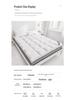 Hotel Star Soft Feather Velvet Mattress Topper - Thick Quilted Tatami Mat for Double Bed & Student Use.