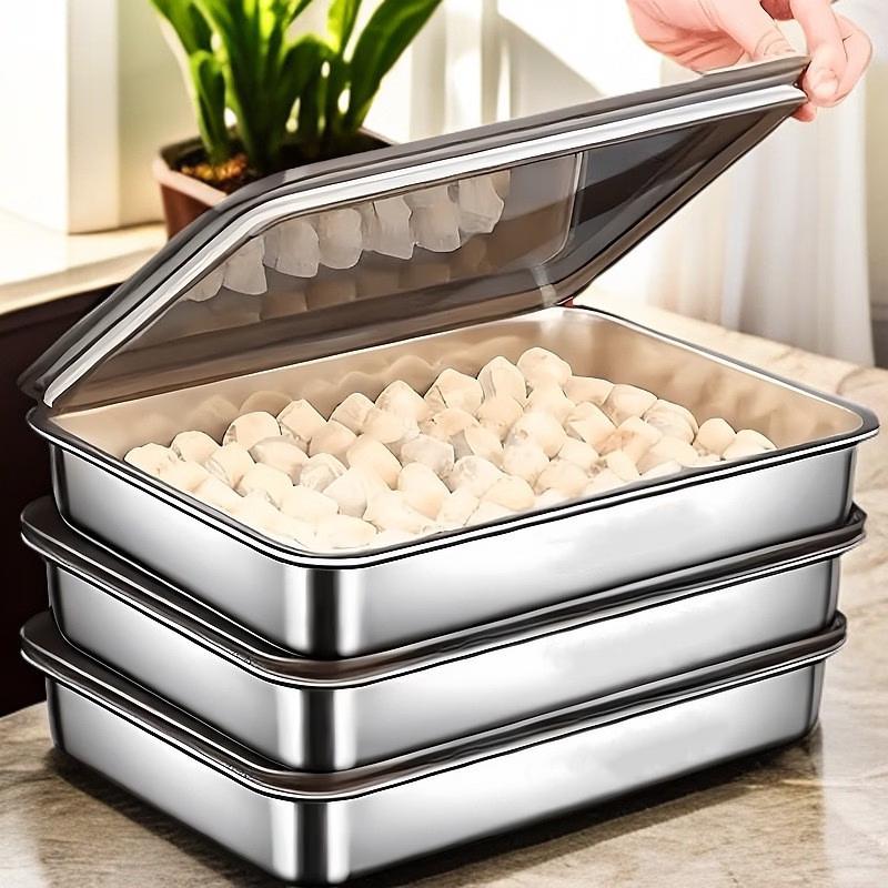 

316 Stainless Steel Rectangular Tray with Black Lid