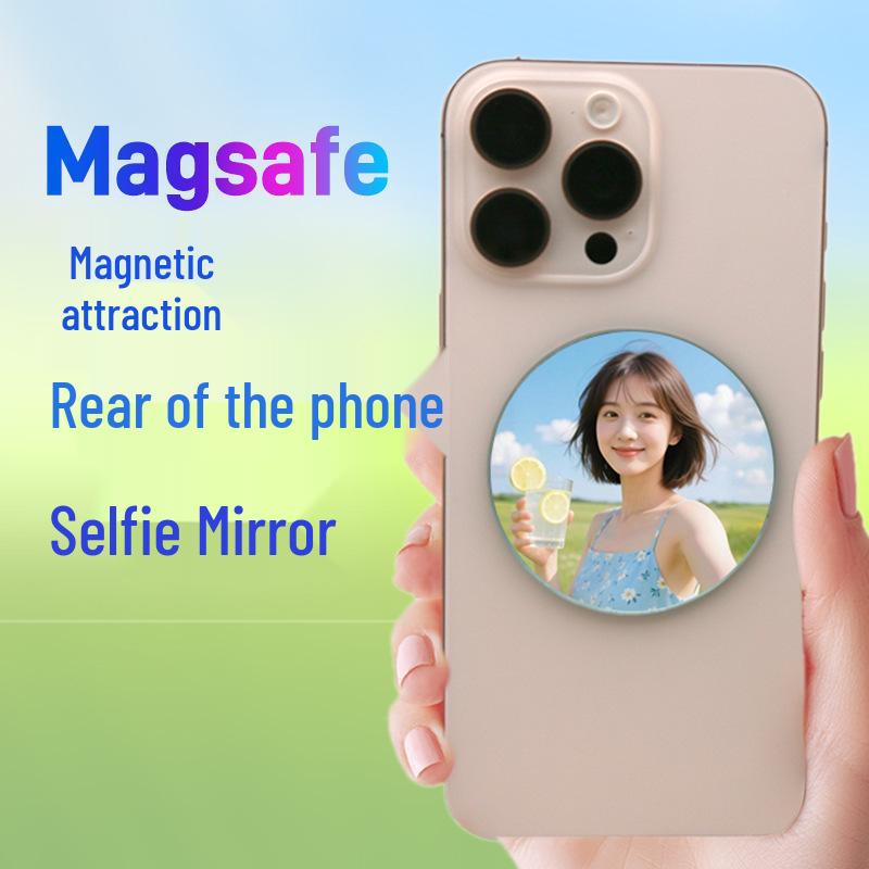 MagSafe Magnetic Metal Selfie Mirror for Vlogging and Photography