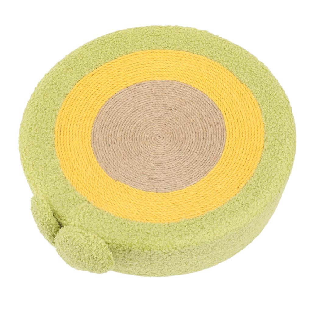 Cat Scratcher Bed Cute Avocado Shape Sisal Rope Scratching Pad Ergonomic Cat Lounge Bed