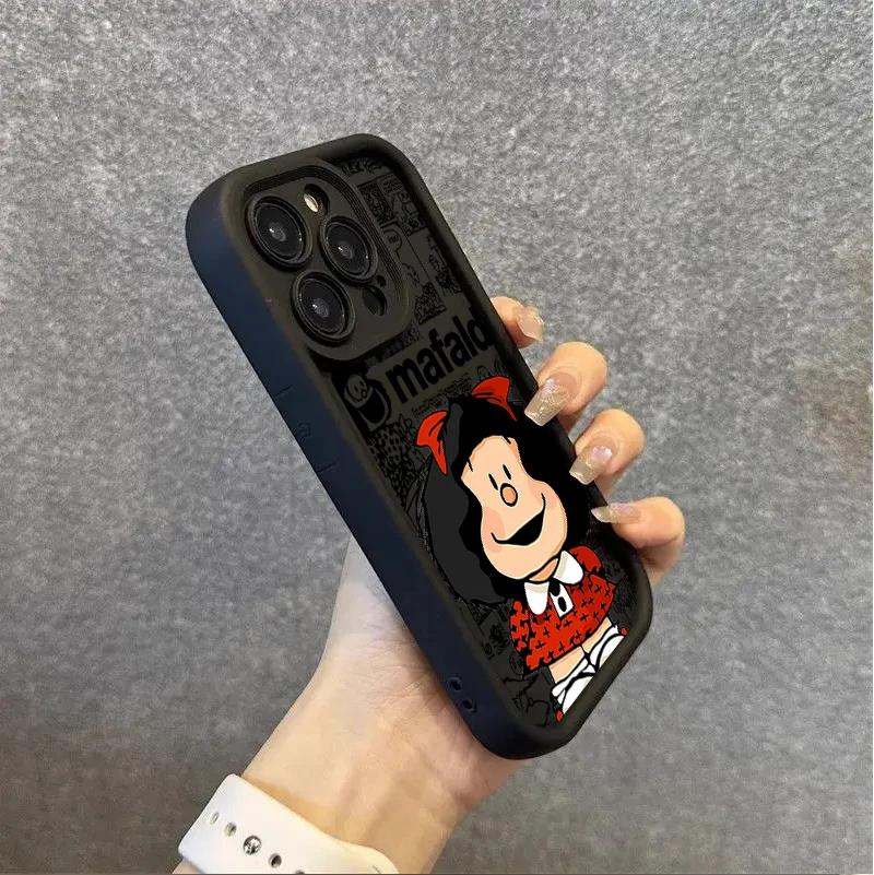 Phone Case For Huawei Honor 600 400 Lite Pro 90 200 Lite X9D X8C X8D X8A X6A X6B X7A X7B X7D PRO 5G Cartoon Mafalda Cover