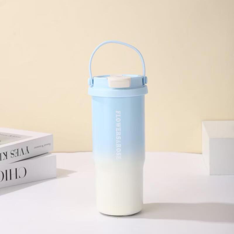 Portable Dual-Drink Insulated Travel Mug