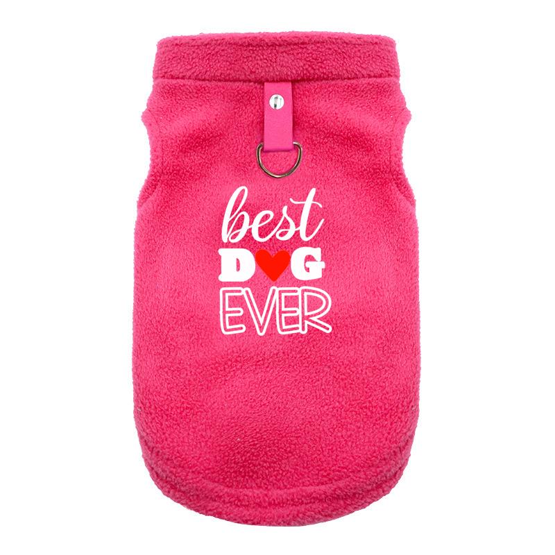 Thermal Fleece Dog Vest 2025 Winter Puppy Clothes For Small Dogs Heart Pattern Dog Pullover Shirt Pet Apparel