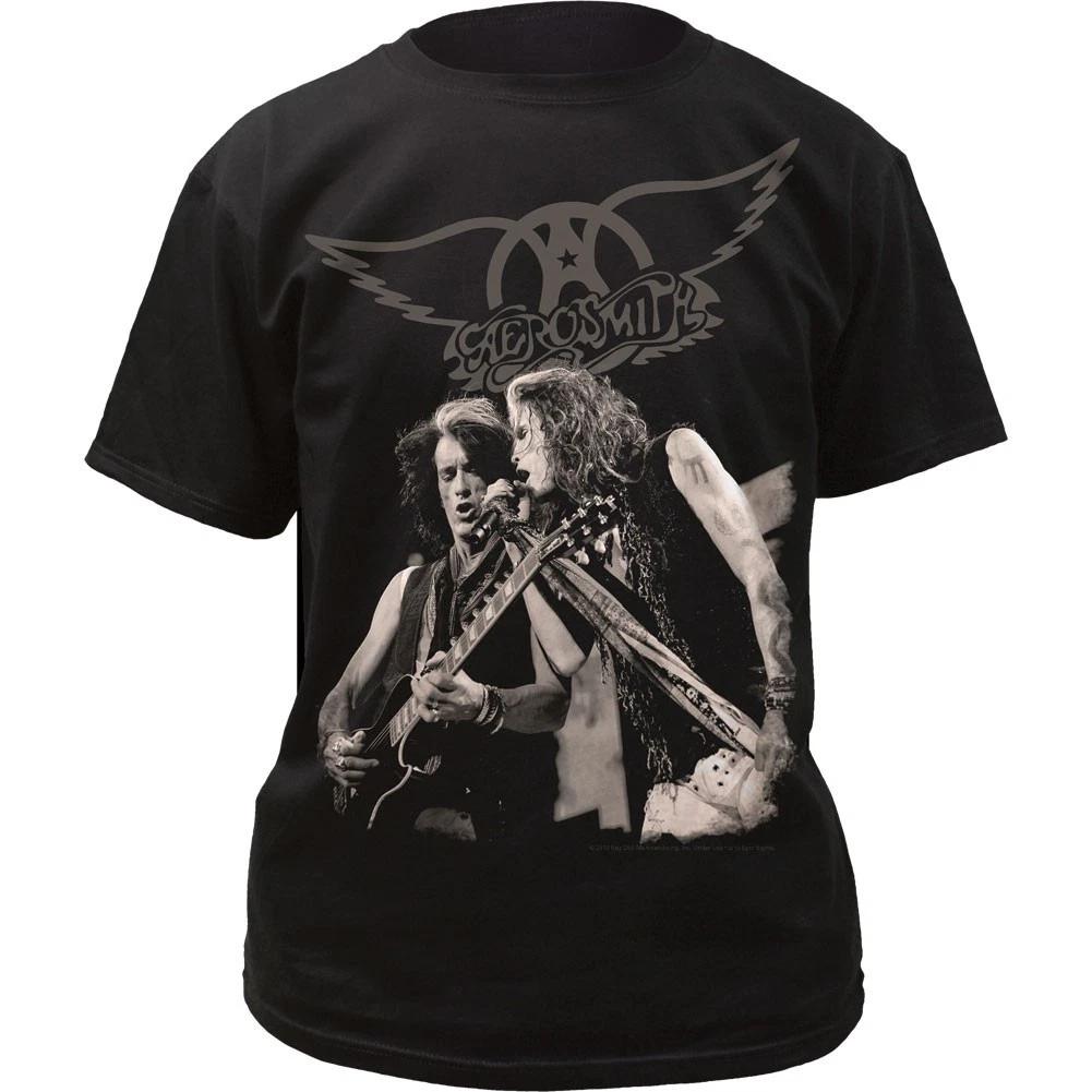 

Aerosmith Tyler Perry Mens T Shirt Music Classic Concert Rock Band Tee New Black 4XL