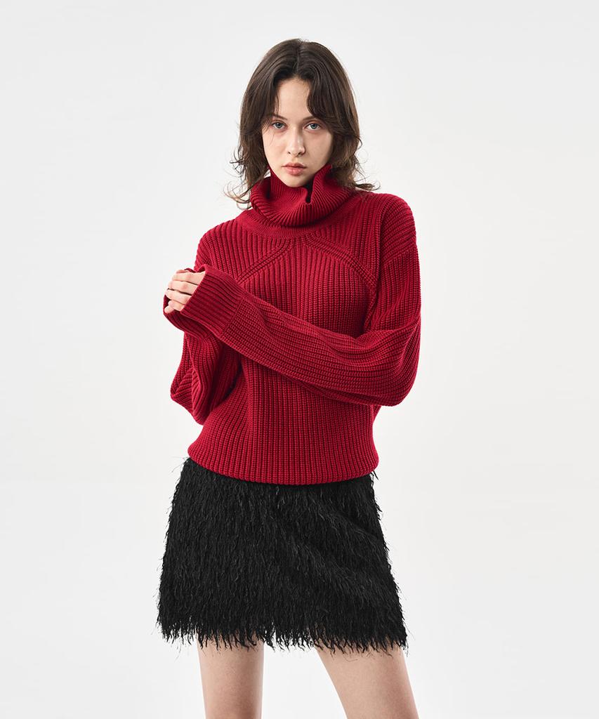 Laneonkyulleoseu Merino Pullover Wool Knit_Red