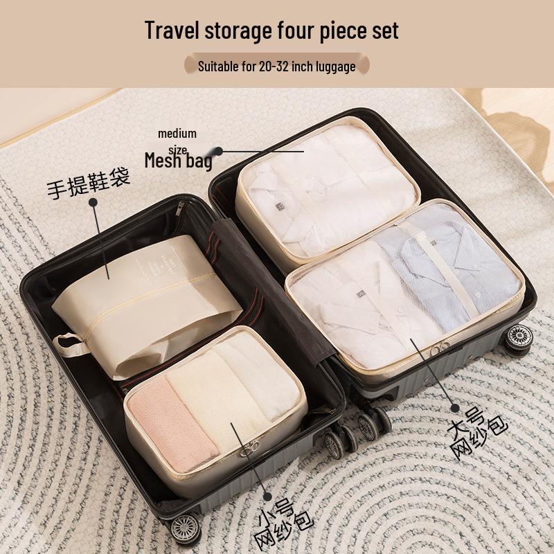 6-8 Piece Travel Storage and Organizer Bag Set for Clothes and Underwear