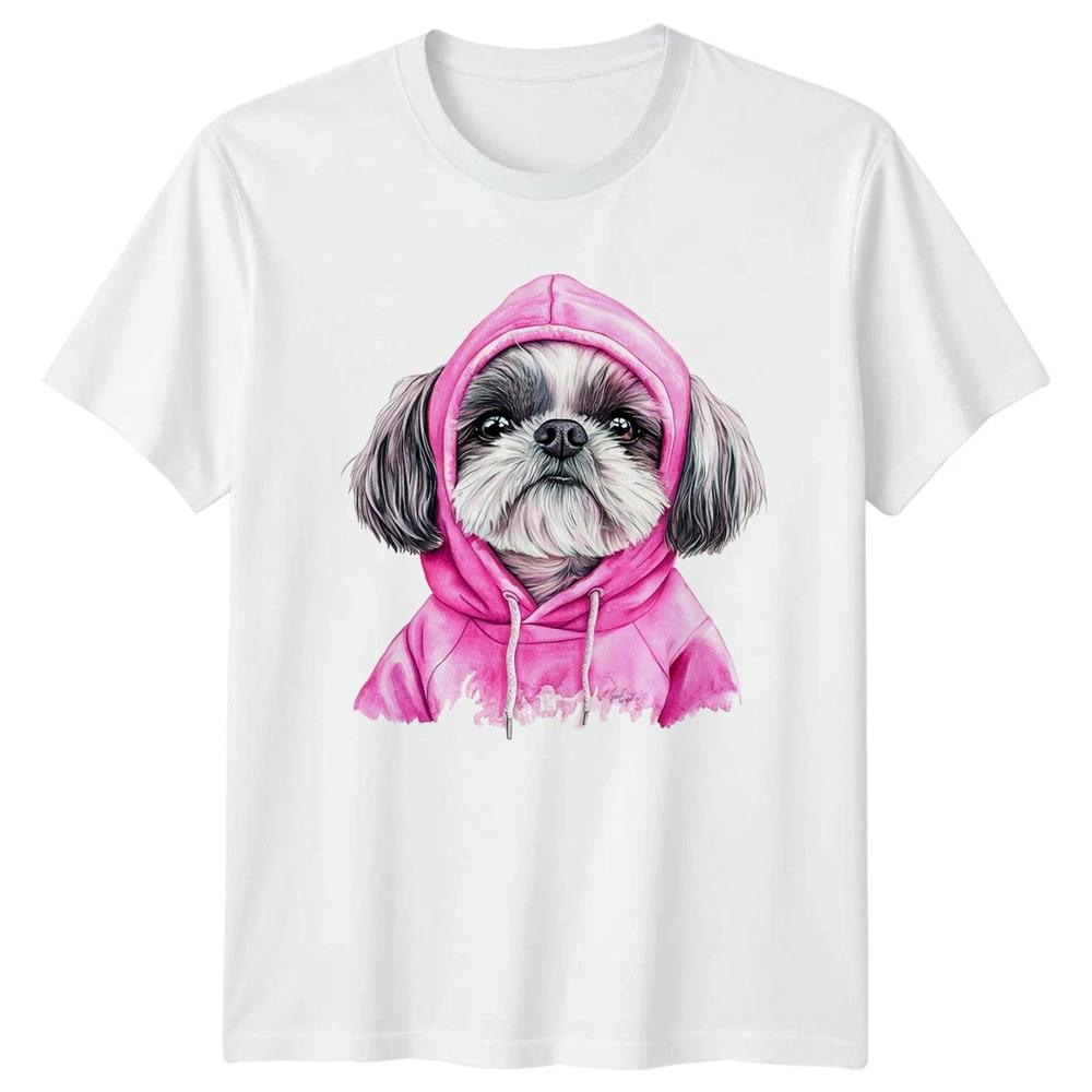 Cute Shih Tzu Dog In Pink TShirt Shih Tzu Dog Pets Lover S