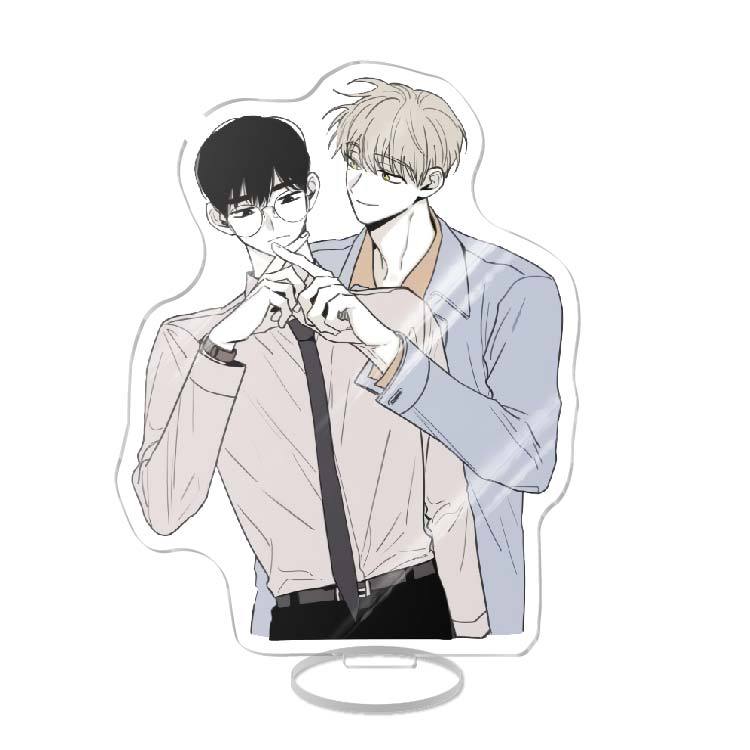 Checkmate Hot Korean Anime Acrylic Stand Model Plate Decoration Originality Desk Figure Display Cartoon BL Boys Gifts Products