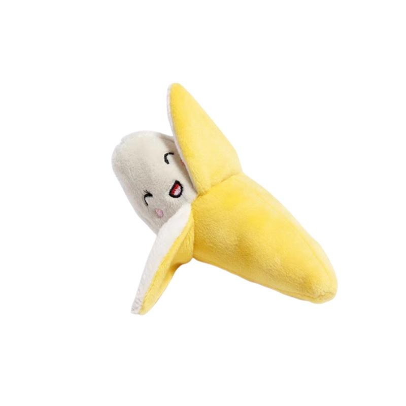 Fun And Adorable Pet Plush Toy Banana Chicken Leg Combo Pack