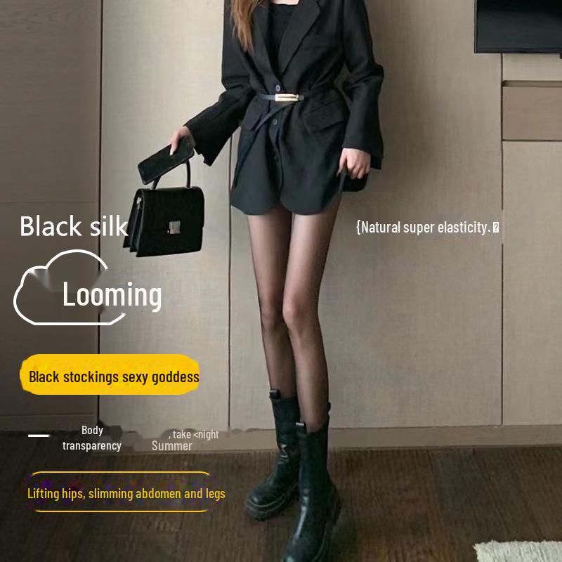 Ultra-Thin Nude Anti-Hook Pantyhose for Women - Transparent Spring/Summer Stockings