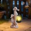 JYL TS/062,Resin Mother and Child Seahorse Carrying Lantern Solar Outdoor Light Marine Element Garden Lamp