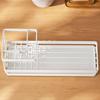 MultiSlot Toothbrush Holder for Bathroom, Countertop Organizers with Easy Drain Tray for Household Hairbrush Gadgets