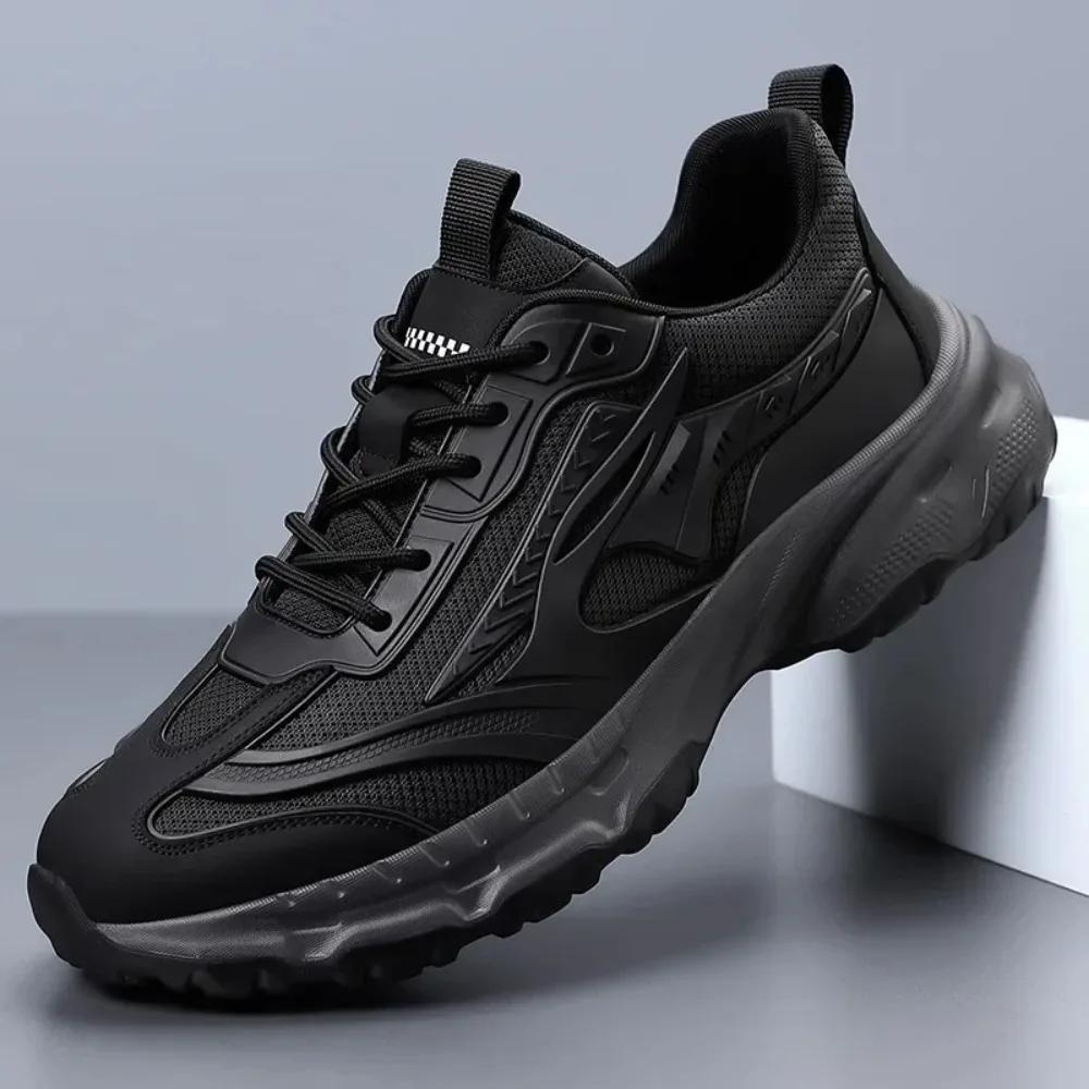 Sommer Neue Mesh Sportschuhe Für Teenager Dicke Sohle Atmungsaktiv Lässig Trendig Jugend Bequem Erhöhende Schuhe Laufschuhe