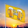 1pc Multi-size Colored Humorous Beer Flag, Polyester Material, Very Suitable for Outdoor Wind and Day Wind Blowing Conditions