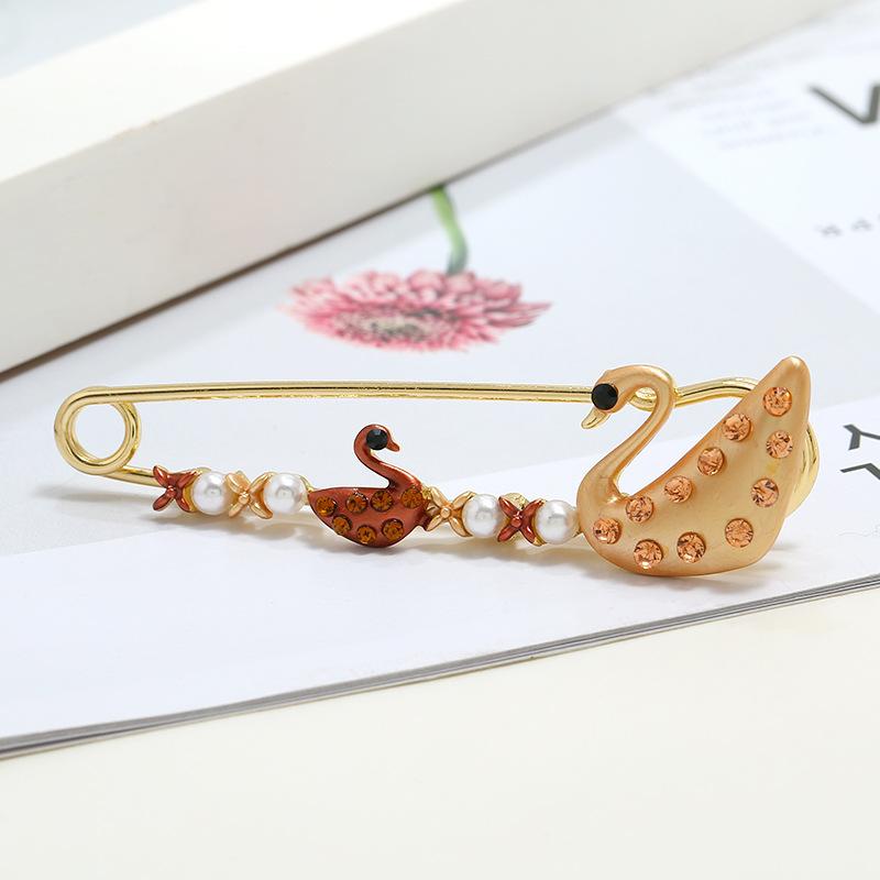 Oil silk scarf buckle brooch women's fixed clothes cardigan pin tulip flower temperament versatile accessories