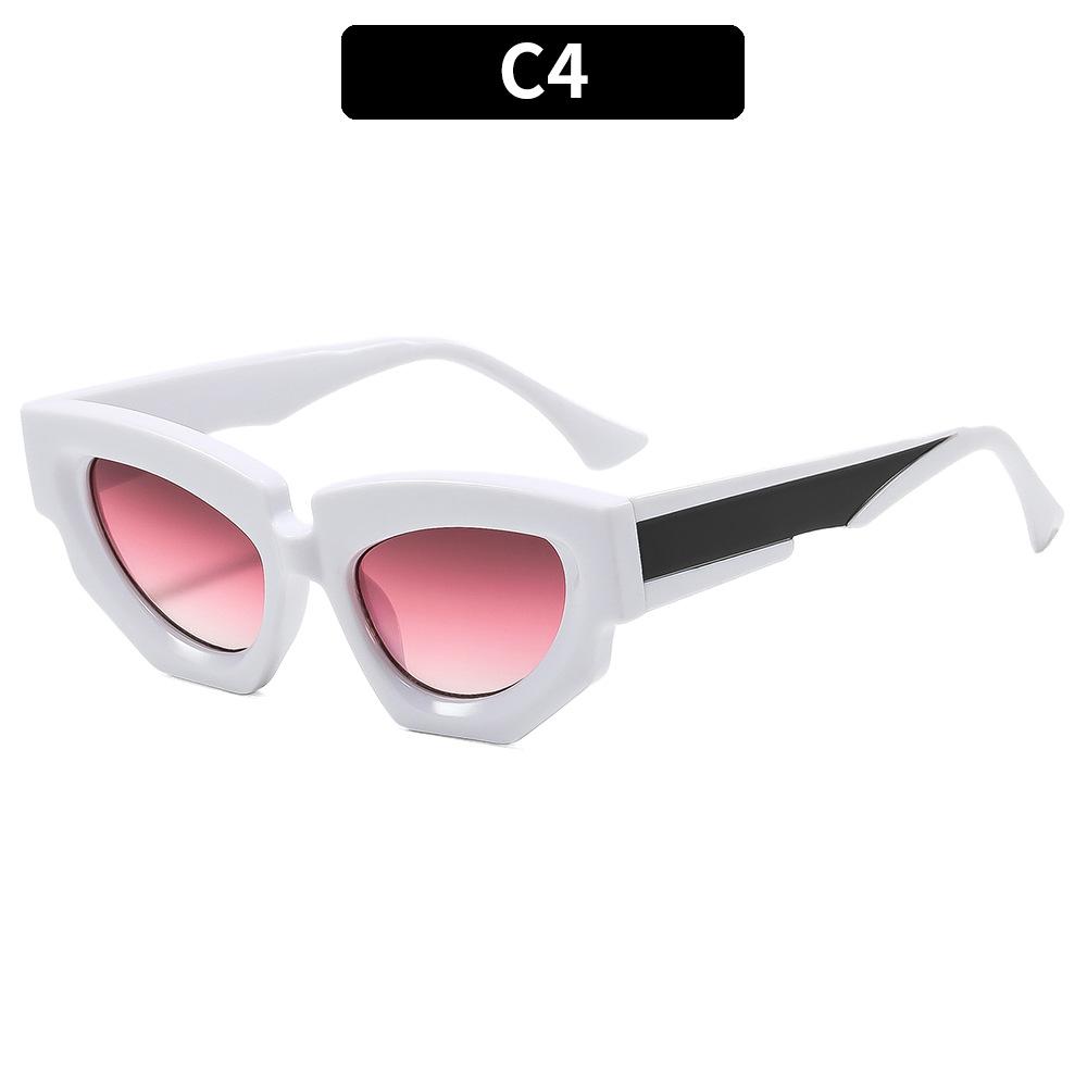 European And American Fashion New Cat Eye Sunglasses Retro Trend Versatile Men'S And Women'S Casual Sunglasses Uv-Proof Glasses