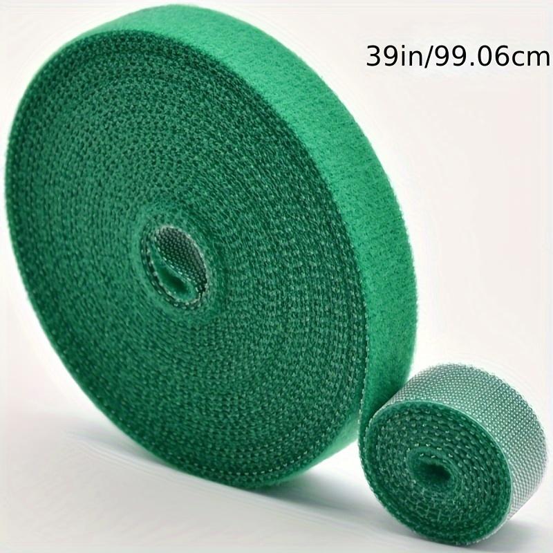 

5rolls Reusable Nylon Plant Ties Green Garden Plant Bandage Cable Ties Self Adhesive Plant Fastener Tape for Plants Garden Home