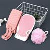 Exfoliating Bath Set: Includes Thickened Gloves, Decontaminating Bath Ball, and Back Scrubber Towel
