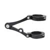 7" Motorcycle Headlight Cover Housing Black Aluminum W/39mm Adjustable Front Fork Tube Holder Clamp
