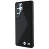 BMW Leather Oversized Stripes MagSafe Case for Samsung Galaxy S25 Ultra Black