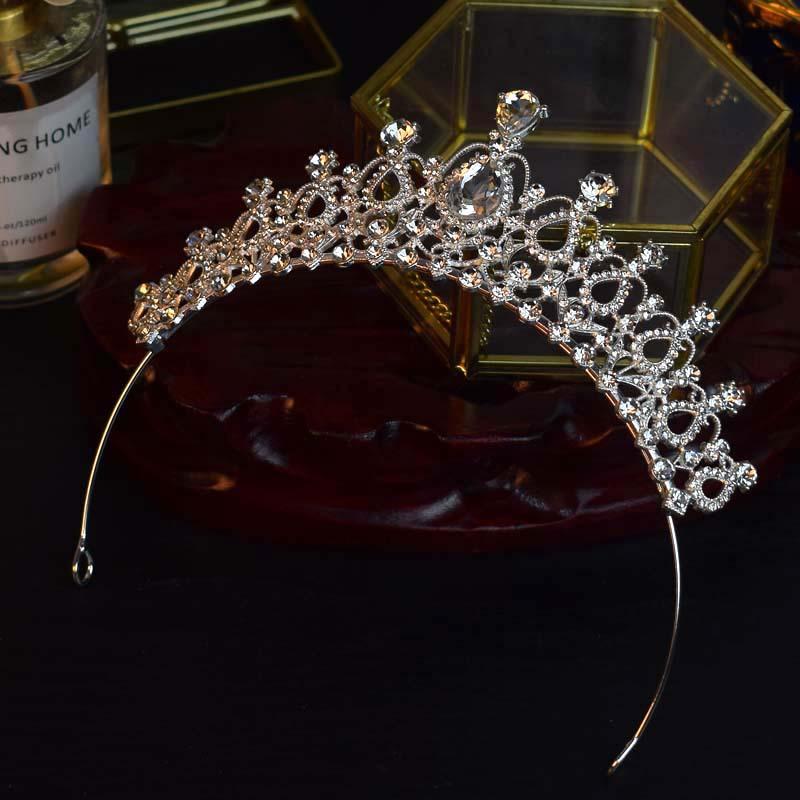 European and American Bride Crown Headwear Japanese and Korean Wedding Dress Accessories  18th Birthday Crown Hair Accessories Wedding