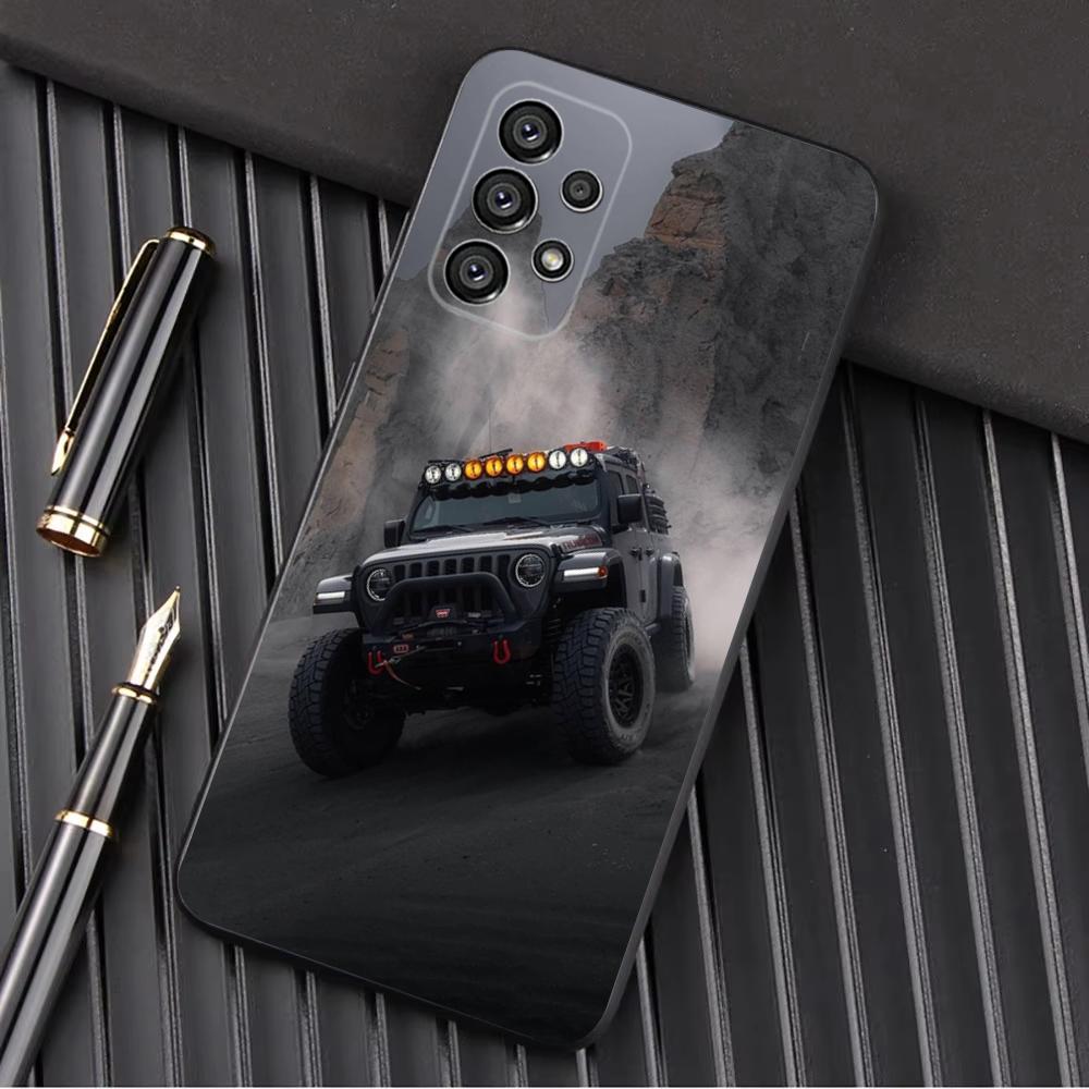 J-Jeeps off road SUV Phone Case For Samsung Galaxy A13,A21s,A22,A31,A32,A52,A53,A71,A80,A91 Soft Black Shell