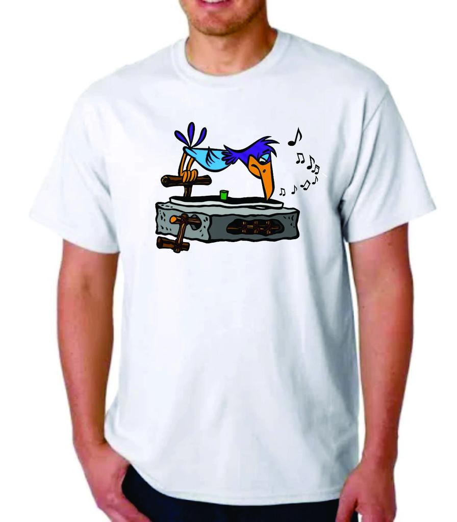 Flintstones Record Player BIRD T-T-shirt HANNA BARBERA
