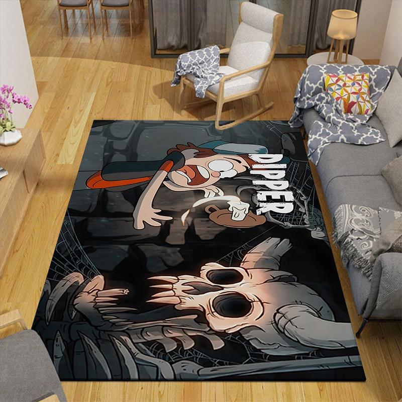 1Pc Dipper'S Adventure Cave Rug, Office Carpet Indoor Outdoor Doormat, Non-Slip, Comfortable, Living, Christmas Halloween, Xmas Gift S1334