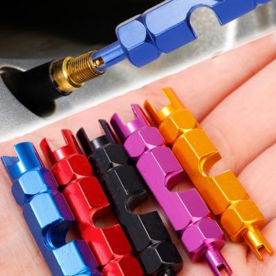 Tire Valve Core Wrench Car Tire Valve Cap Removal Tools Universal Tire Valve Core Spanner Portable Screwdriver Repair Tools