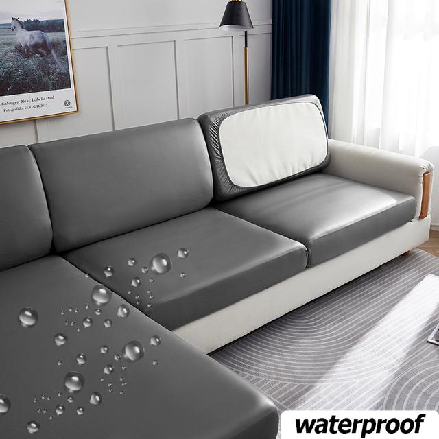 Wasserdichte Pu-Möbel-Sofa-Eckbezug, Sofa-Sitzbezug, elastischer Bezug, schützt Haustiere