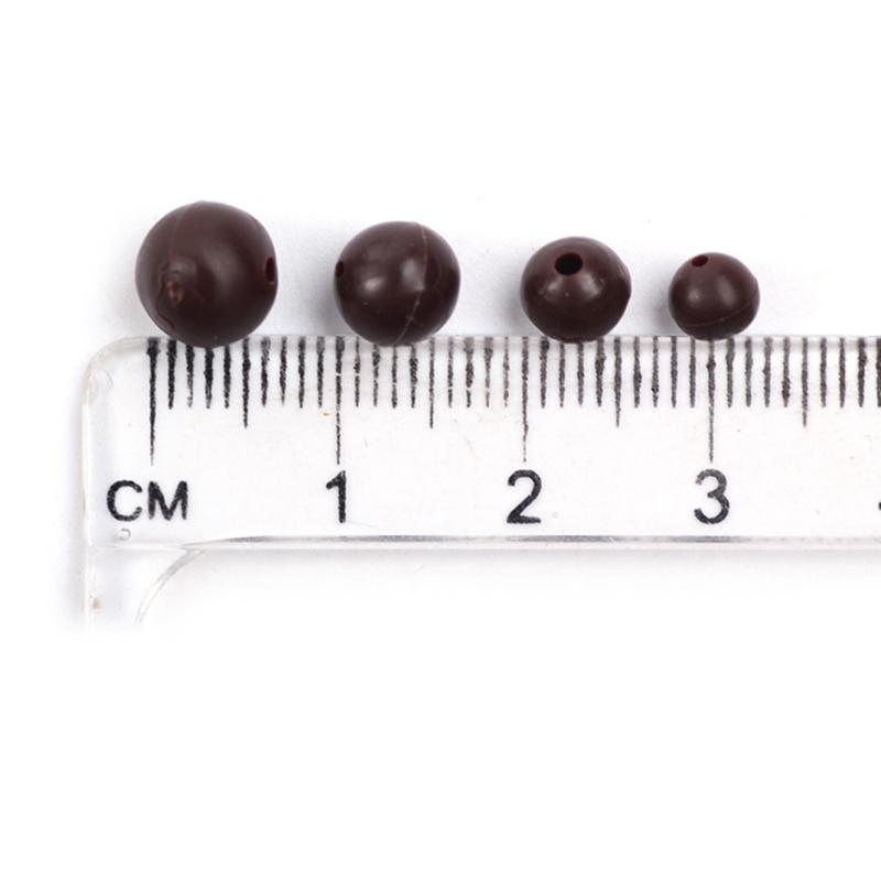 100Pcs Fishing Baits Rigs Eggs Fishing Beads Stoppers Fishing Tackle Accessory 5mm-8mm Soft Fishing Beads Shock Bead