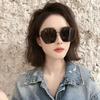 Sunglasses Women's UV Protection Frameless High-end Feeling Big Face Thin Plain Sunshade Glasses Fashionable Outdoor Sunglasses
