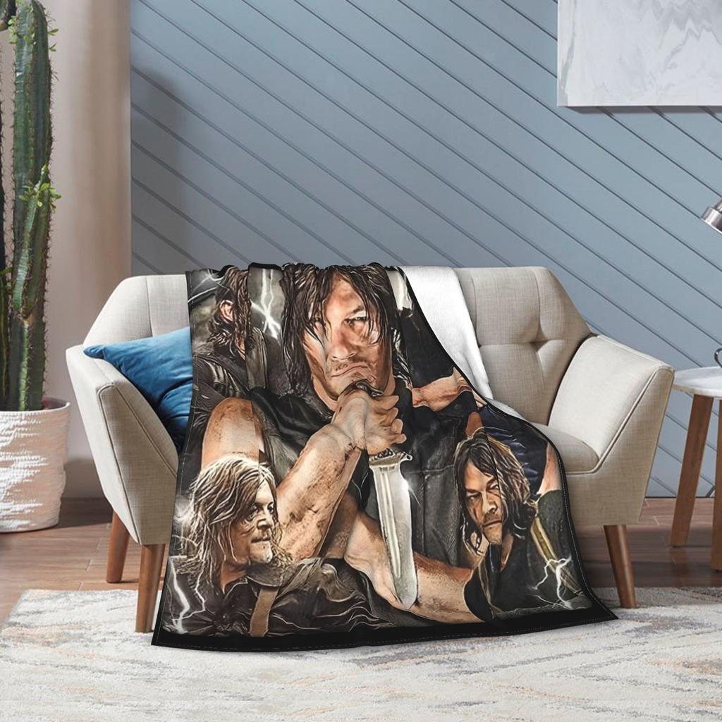 Daryls Dixon The Walking Dead Blankets Flannel Autumn/Winter Super Warm Throw Blanket for Home Travel Bedding Throws