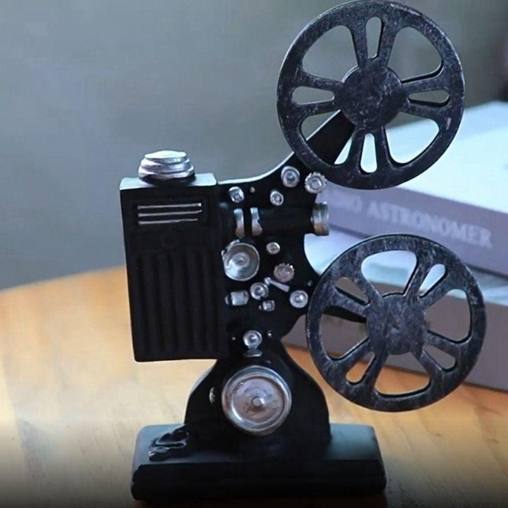 Resin Craft Cinema Projector Ornaments Handmade Projector Model  Cafe