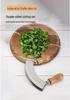 Stainless Steel & Acacia Wood Double-Sided Cutting Board Set with Knives for Vegetables, Herbs, and Fruits