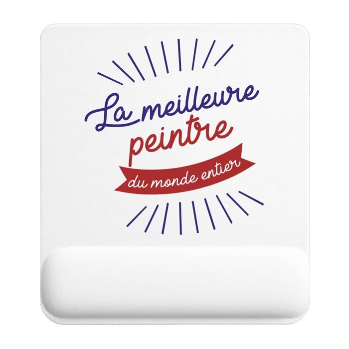 Tapis de souris - PLANETEE - Peintre - Multicolore - 22x18 cm - 3 mm