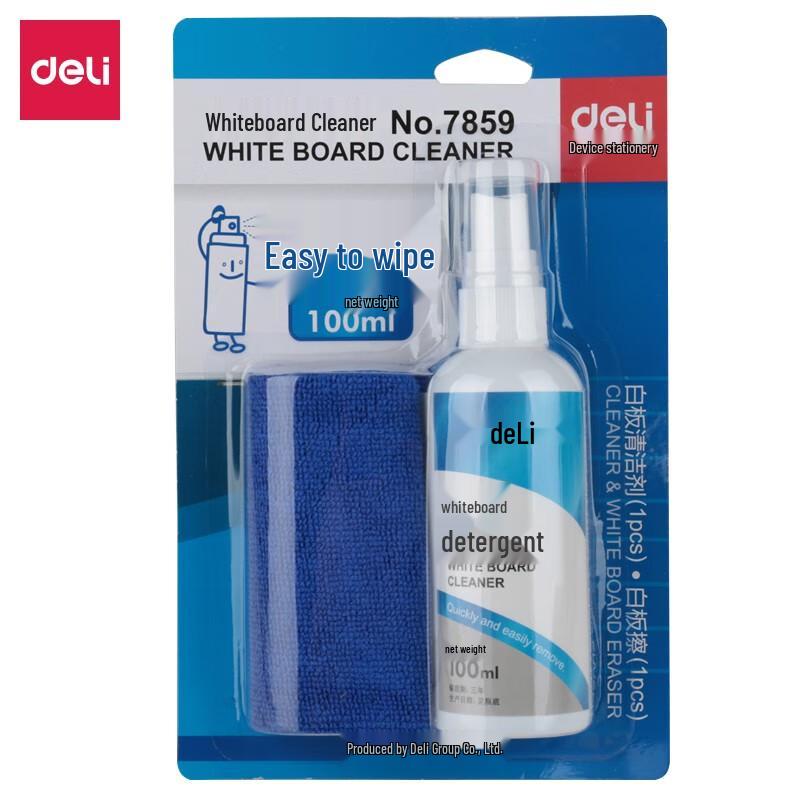 Deli Whiteboard & Blackboard Cleaning Set