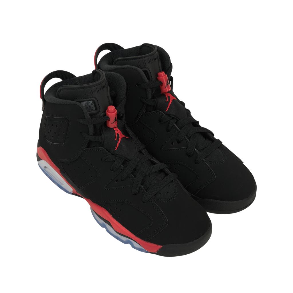 Air Jordan 6 Retro GS Reverse Infrared Salesman Kids Sneakers Black Light-Crimson IQ1275-001