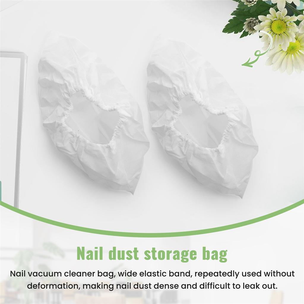 2Pcs Nail Dust Bag Polish Vacuum Cleaner Replacement Bags For Manicure Gel Dust Collector Suction Machine Bags