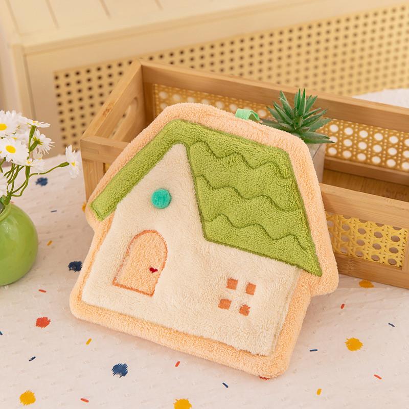 Strawberries Fries Hamburgers Grapes Cartoon Food Fruit Hand Kitchen Towel