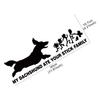 Car Sticker Creative Funny My Dachshund Ate Your Stick Family Stickers Waterproof Vinyl Decal Auto Exterior Decor Accessories