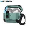 KEYSION Magnetic Automatic Switch Earphone Case for Airpods Pro 3 Pro 2 Shockproof Phone Stand Headphone Cover for AirPods 4 3 2 1