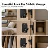 Cabinet Latch with Strike Long-Lasting Easy-to-Install for DIYers