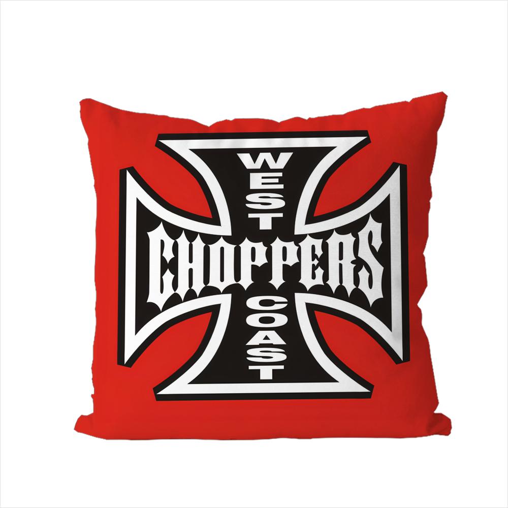 West Coast CChoppers Pillow Case For Car Sofa Decorative Home Doublesided Print Plush Square Throw Pillow Cushion Cover