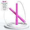 Adjustable Speed White Jump Rope for Students: Tangle-Free, Customizable with Class Name, Ideal for School & Competition.