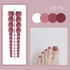 24Pcs Solid Color Simple Toenail Stickers Full Sticker Full Toenail Stickers Toenail Simple Removable Toenail Stickers